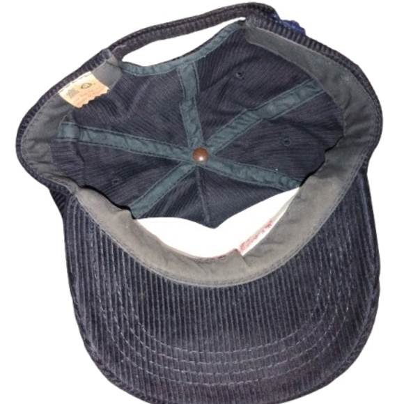 Vintage Young A's Adjustable Strap Black Corduroy Bacardi Premium Black Rum Hat - Picture 6 of 7